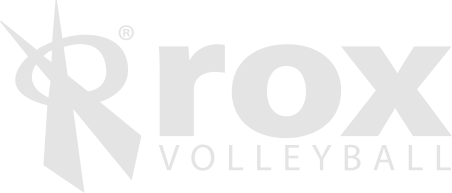 rox volleyball logo grey